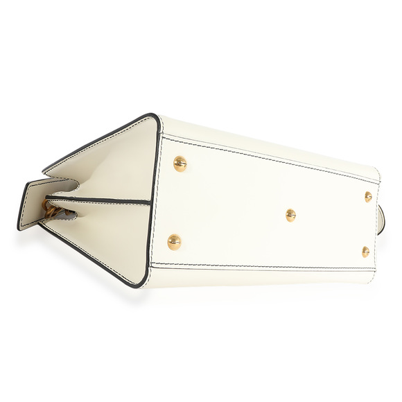 Christian Dior White Smooth Leather D-Bee Tote - Picture 7 of 7